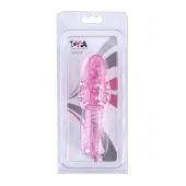 Стимулирующая розовая насадка с шишечками и шипами - 13,5 см. - Toyfa Basic - в Саранске купить с доставкой