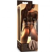Коричневый мастубратор-вагина Nicole s Kitty - Blush Novelties - в Саранске купить с доставкой