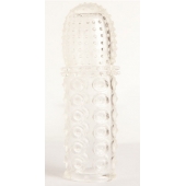 Прозрачная закрытая гелевая насадка - 13,5 см. - Toyfa Basic - в Саранске купить с доставкой