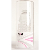 Гелевая прозрачная насадка с 2 отростками - 13 см. - Toyfa Basic - в Саранске купить с доставкой