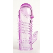 Фиолетовая насадка с коготком и шипами - 13 см. - Toyfa Basic - в Саранске купить с доставкой