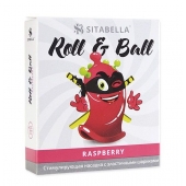 Стимулирующий презерватив-насадка Roll   Ball Raspberry - Sitabella - купить с доставкой в Саранске