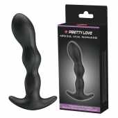 Черный анальный стимулятор простаты с вибрацией Special Anal Massager - 14,5 см. - Baile - в Саранске купить с доставкой