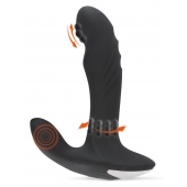 Черный вибромассажер простаты с функцией римминга Plug with Perineum Stimulator - 16,6 см. - Orion - в Саранске купить с доставкой