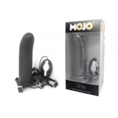 Черный страпон с вибратором Mojo Ghia - Seven Creations - купить с доставкой в Саранске