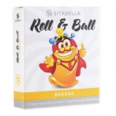 Стимулирующий презерватив-насадка Roll   Ball Banana - Sitabella - купить с доставкой в Саранске