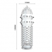 Закрытая прозрачная насадка Crystal sleeve - 14,2 см. - Erowoman-Eroman - в Саранске купить с доставкой