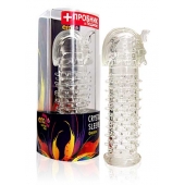 Закрытая прозрачная насадка на пенис Crystal Sleeve Faraon - 13,5 см. - Erowoman-Eroman - в Саранске купить с доставкой