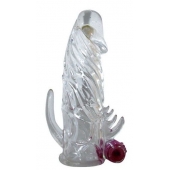 Закрытая прозрачная вибронасадка на пенис Crystal Sleeve Vibe - Erowoman-Eroman - в Саранске купить с доставкой