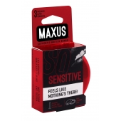 Ультратонкие презервативы в железном кейсе MAXUS Sensitive - 3 шт. - Maxus - купить с доставкой в Саранске