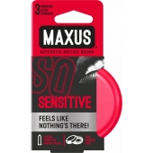 Ультратонкие презервативы в железном кейсе MAXUS Sensitive - 3 шт. - Maxus - купить с доставкой в Саранске