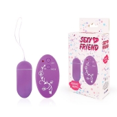 Фиолетовое виброяйцо Sexy Friend с 10 режимами вибрации - Bior toys