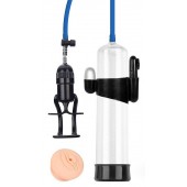 Прозрачная вакуумная вибропомпа Sex Expert с насадкой-вагиной - Sex Expert - в Саранске купить с доставкой