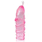 Закрытая рельефная насадка Crystal sleeve snakes в виде змеи с усиками - 14 см. - Erowoman-Eroman - в Саранске купить с доставкой