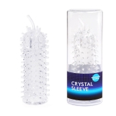 Закрытая рельефная насадка Crystal sleeve с усиками - 12 см. - Erowoman-Eroman - в Саранске купить с доставкой
