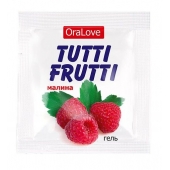 Пробник гель-смазки Tutti-frutti с малиновым вкусом - 4 гр. - Биоритм - купить с доставкой в Саранске