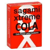 Ароматизированные презервативы Sagami Xtreme COLA - 3 шт. - Sagami - купить с доставкой в Саранске