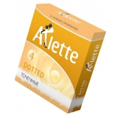 Презервативы Arlette Dotted с точечной текстурой - 3 шт. - Arlette - купить с доставкой в Саранске