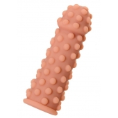 Телесная реалистичная насадка KOKOS Extreme Sleeve 02 с дополнительной стимуляцией - 12,7 см. - KOKOS - в Саранске купить с доставкой