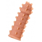 Телесная реалистичная насадка KOKOS Extreme Sleeve 04 с дополнительной стимуляцией - 12,7 см. - KOKOS - в Саранске купить с доставкой