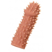 Телесная реалистичная насадка KOKOS Extreme Sleeve 07 с дополнительной стимуляцией - 12,7 см. - KOKOS - в Саранске купить с доставкой