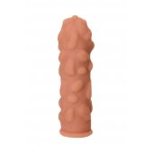 Телесная реалистичная насадка KOKOS Extreme Sleeve 11 с дополнительной стимуляцией - 12,7 см. - KOKOS - в Саранске купить с доставкой