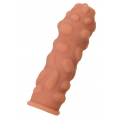 Телесная реалистичная насадка KOKOS Extreme Sleeve 11 с дополнительной стимуляцией - 12,7 см. - KOKOS - в Саранске купить с доставкой