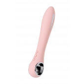 Розовый силиконовый вибратор с электростимуляцией GALVANI VIBE - 21 см. - ToyFa - купить с доставкой в Саранске