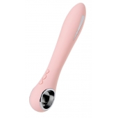 Розовый силиконовый вибратор с электростимуляцией GALVANI VIBE - 21 см. - ToyFa - купить с доставкой в Саранске