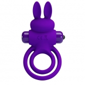 Фиолетовое эрекционное кольцо с вибростимуляцией клитора Vibrant Penis Ring III - Baile - в Саранске купить с доставкой