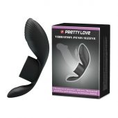 Черное кольцо на пенис с вибрацией Vibration Penis Sleeve - Baile - в Саранске купить с доставкой