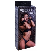 Черные кожаные наручники Naila - Rebelts - купить с доставкой в Саранске