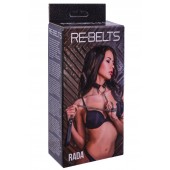 Черный поводок и чокер с кольцом Rada - Rebelts - купить с доставкой в Саранске