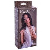 Коричневый поводок и чокер с кольцом Sofi - Rebelts - купить с доставкой в Саранске