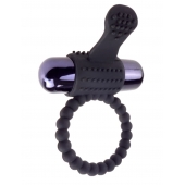 Черное эрекционное виброкольцо Vibrating Silicone Super Ring - Pipedream - в Саранске купить с доставкой