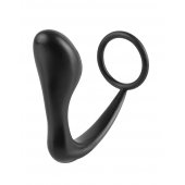 Эрекционное кольцо с анальной пробкой Ass-Gasm Cockring Plug - Pipedream - в Саранске купить с доставкой