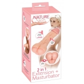 Телесная насадка-мастурбатор 2-in-1 Extension Masturbator - 21 см. - Orion - в Саранске купить с доставкой