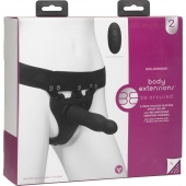 Черный полый вибрострапон Body Extensions BE Aroused - 17,78 см. - Doc Johnson - купить с доставкой в Саранске