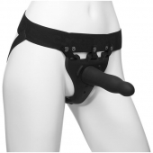 Черный полый вибрострапон Body Extensions BE Aroused - 17,78 см. - Doc Johnson - купить с доставкой в Саранске