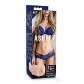 Телесный мастурбатор-вагина с вибропулей Ashley - Blush Novelties - в Саранске купить с доставкой