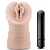 Телесный мастурбатор-вагина с вибропулей Ashley - Blush Novelties - в Саранске купить с доставкой