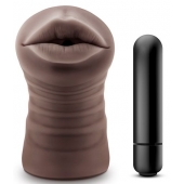 Коричневый мастурбатор-ротик Heather - Blush Novelties - в Саранске купить с доставкой