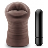 Коричневый мастурбатор-ротик Renee - Blush Novelties - в Саранске купить с доставкой