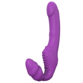 Фиолетовый безремневой вибрострапон DOUBLE DIPPER - Dream Toys - купить с доставкой в Саранске