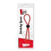 Красное эрекционное лассо с одной бусиной-утяжкой STRETCHY THIN LASSO - Dream Toys - в Саранске купить с доставкой