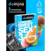 Презервативы для орального секса DOMINO Sweet Sex с ароматом мороженого - 3 шт. - Domino - купить с доставкой в Саранске