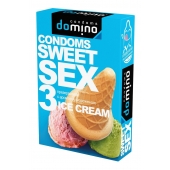 Презервативы для орального секса DOMINO Sweet Sex с ароматом мороженого - 3 шт. - Domino - купить с доставкой в Саранске