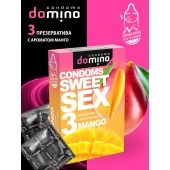 Презервативы для орального секса DOMINO Sweet Sex с ароматом манго - 3 шт. - Domino - купить с доставкой в Саранске