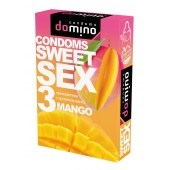 Презервативы для орального секса DOMINO Sweet Sex с ароматом манго - 3 шт. - Domino - купить с доставкой в Саранске