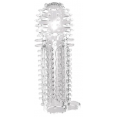 Закрытая прозрачная насадка на пенис с шипиками Nubby Sleeve - 14,5 см. - Chisa - в Саранске купить с доставкой